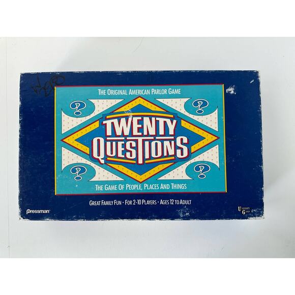 Vintage Twenty Questions Board Game of People Places & Things, Pressman, 1988 - Picture 2 of 9